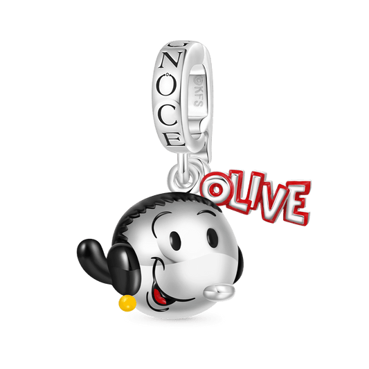Gnoce Popeye Olive Oyl's Head Pendant Dangle Charm_1