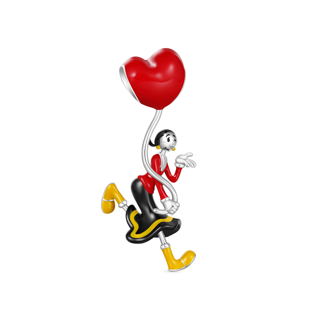 Gnoce Popeye Olive Oyl Pendant Dangle Charm_1