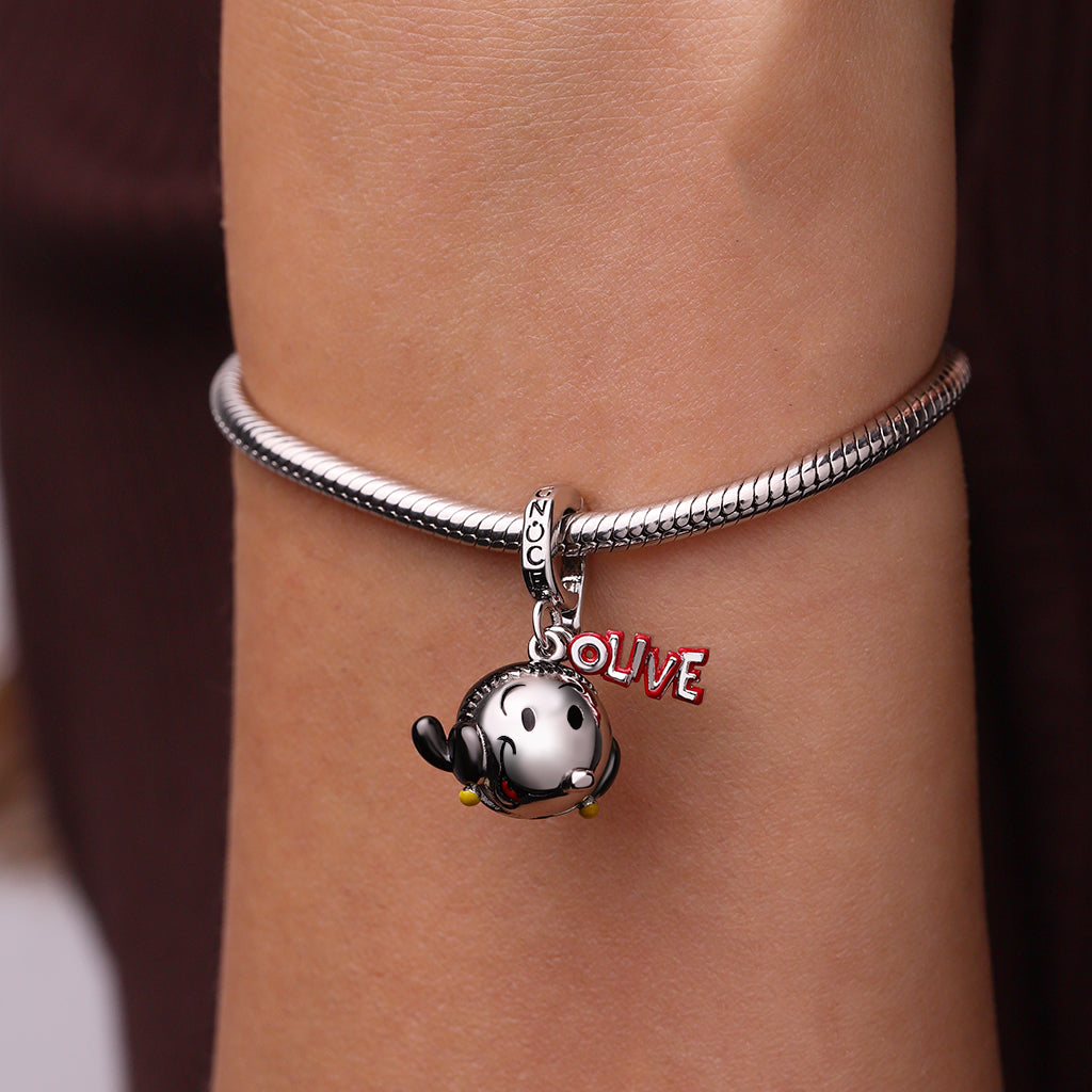 Gnoce Popeye Olive Oyl's Head Pendant Dangle Charm_5