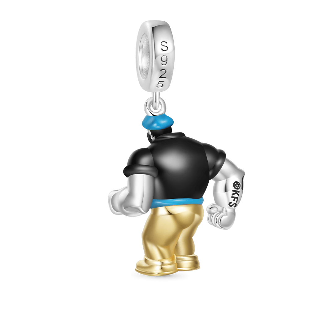 Gnoce Popeye Angry Bluto Pendant Dangle Charm_2