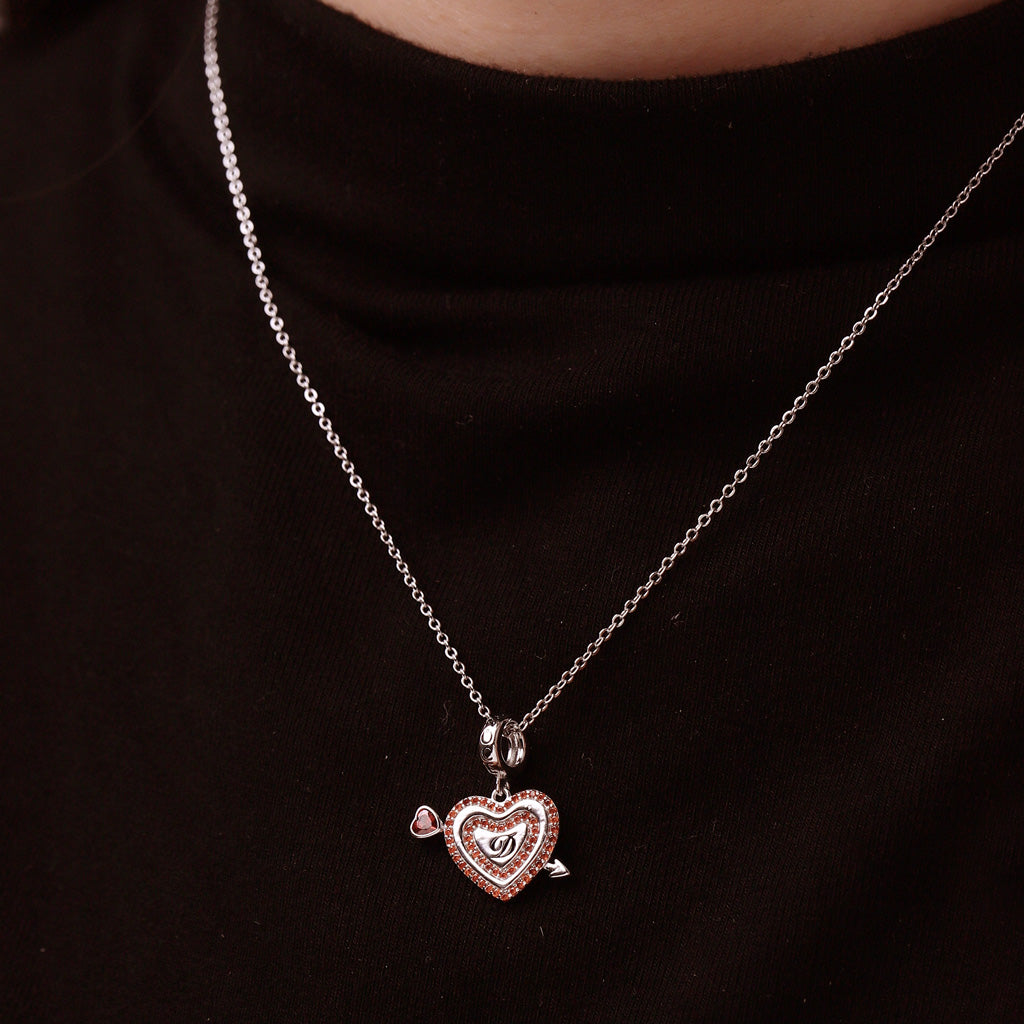 Gnoce Valentine's Day Personalized Love Heart Pendant Dangle Charm_6