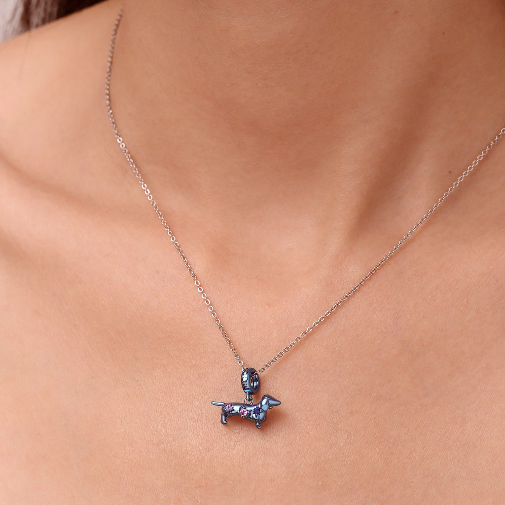 Gnoce Blue Candy Dog Zodiac Pendant Dangle Charm_5