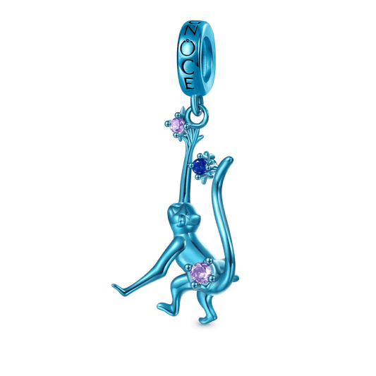 Gnoce Blue Candy Monkey Zodiac Pendant Dangle Charm_1