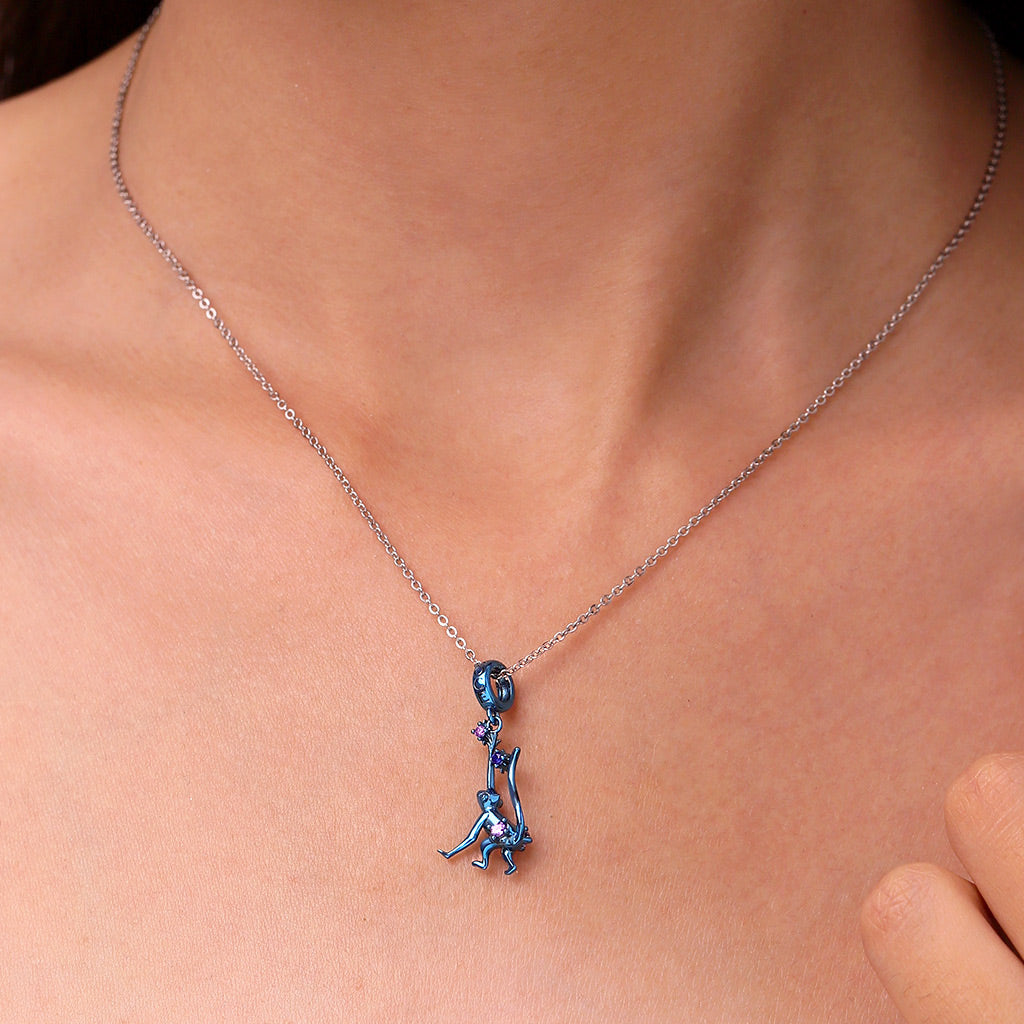 Gnoce Blue Candy Monkey Zodiac Pendant Dangle Charm_5