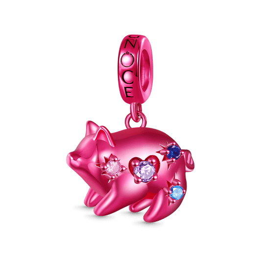 Gnoce Pink Candy Boar Zodiac Pendant Dangle Charm_1