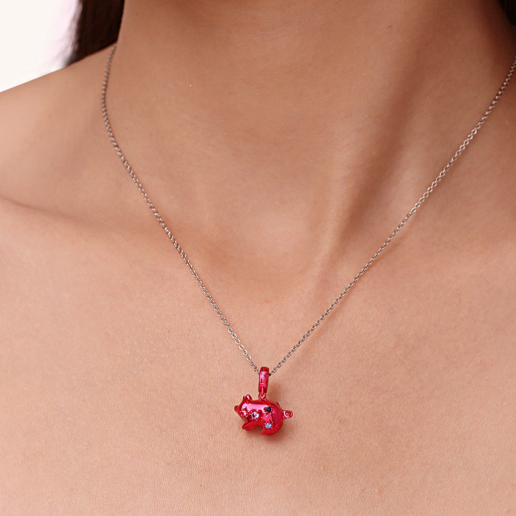 Gnoce Pink Candy Boar Zodiac Pendant Dangle Charm_5
