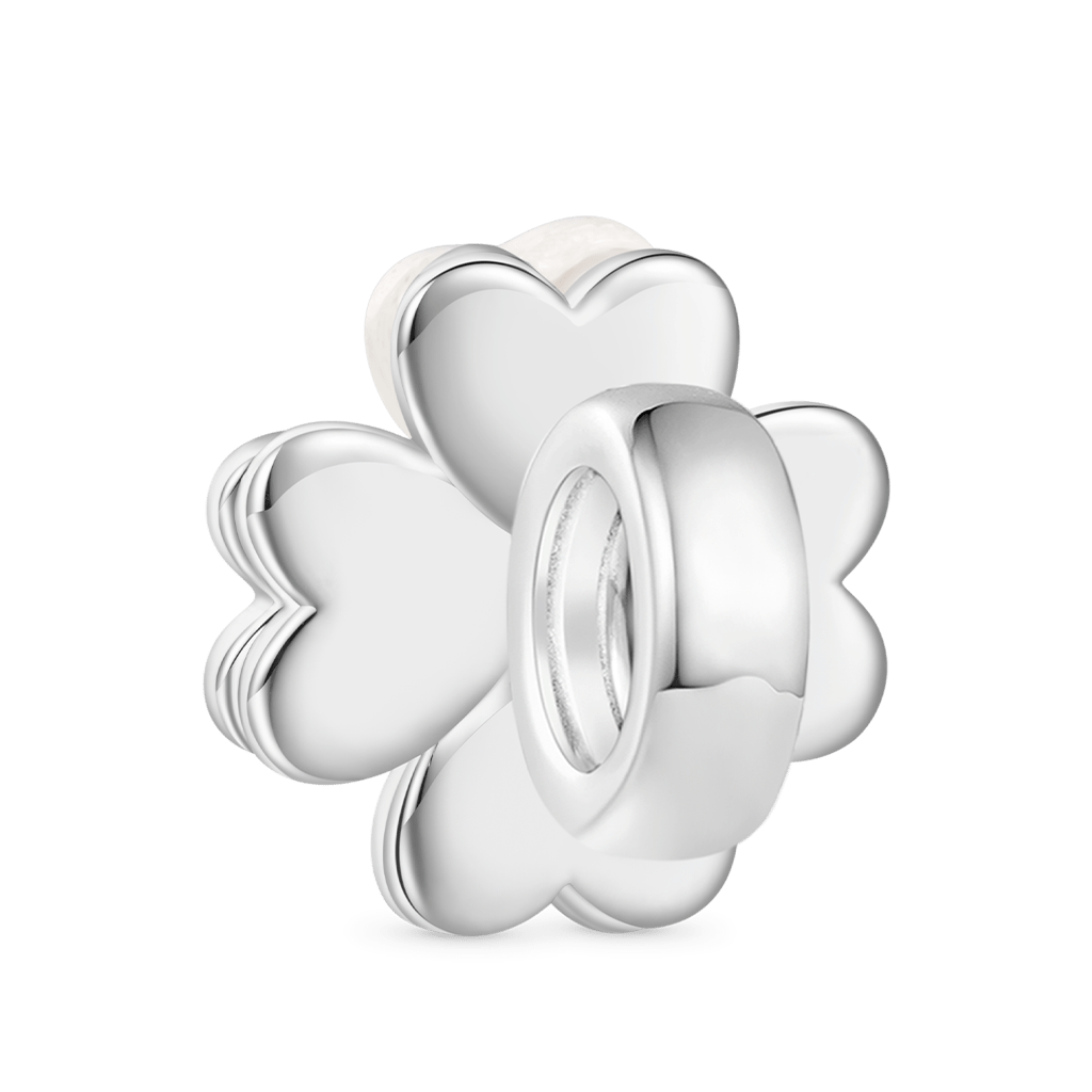 Gnoce Glow-in-the-Dark Heart Rotatable Four-leaf Clover Charm_3