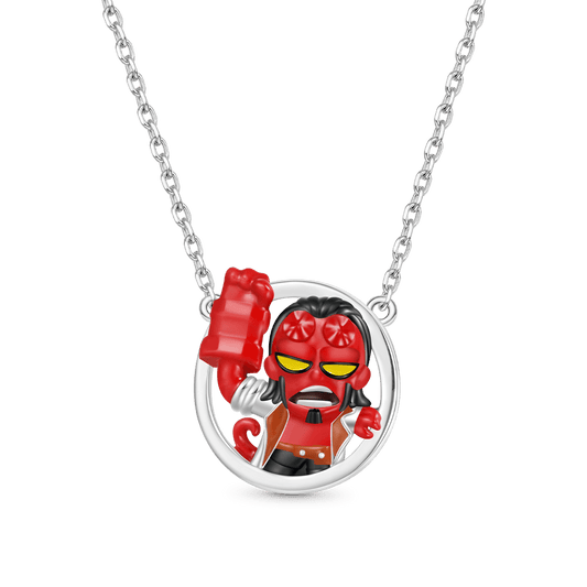 Gnoce Hellboy Raised Hand of Doom Necklace_1