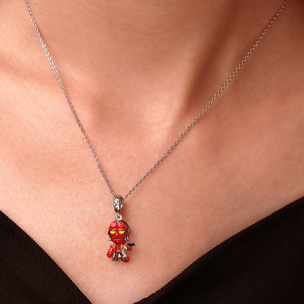 Gnoce Hellboy Golden Army Pendant Dangle Charm_5