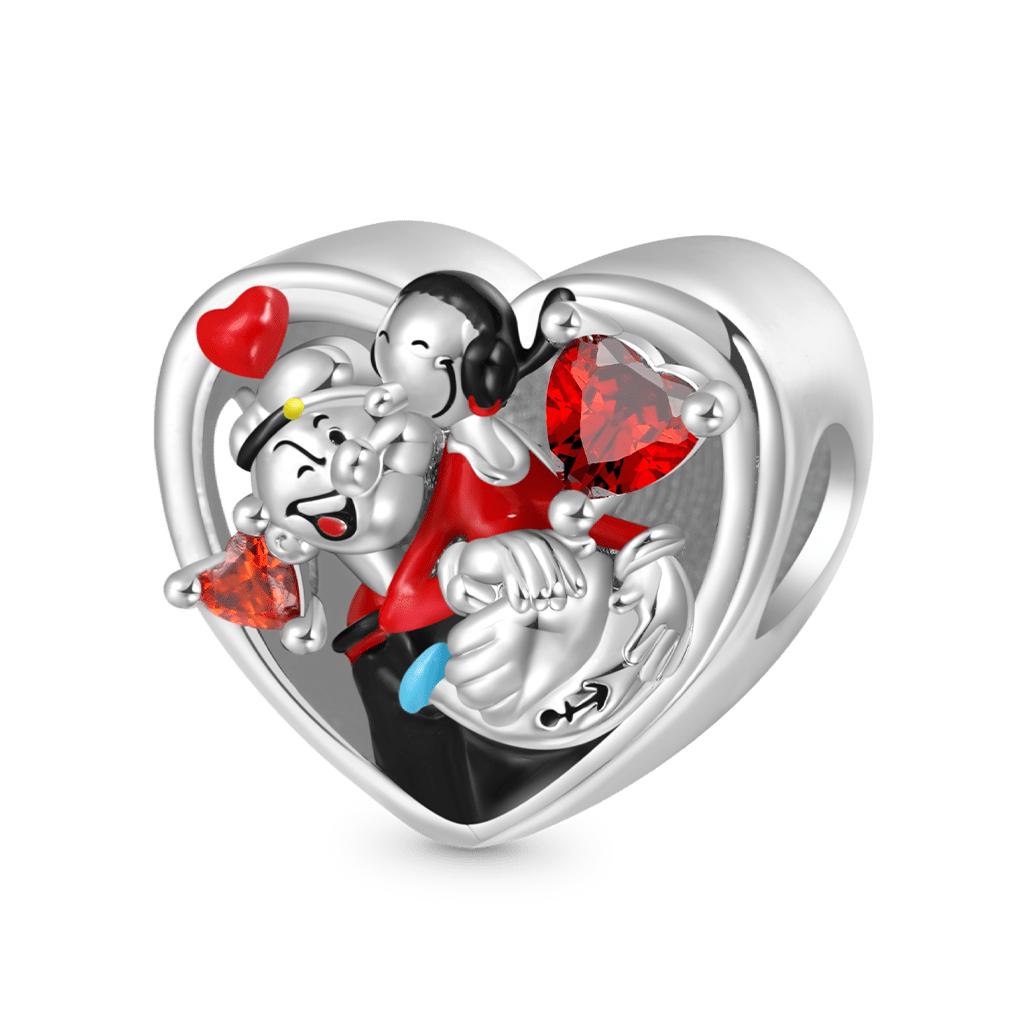 Gnoce Popeye Valentine 'HUG ME' Heart Charm_1