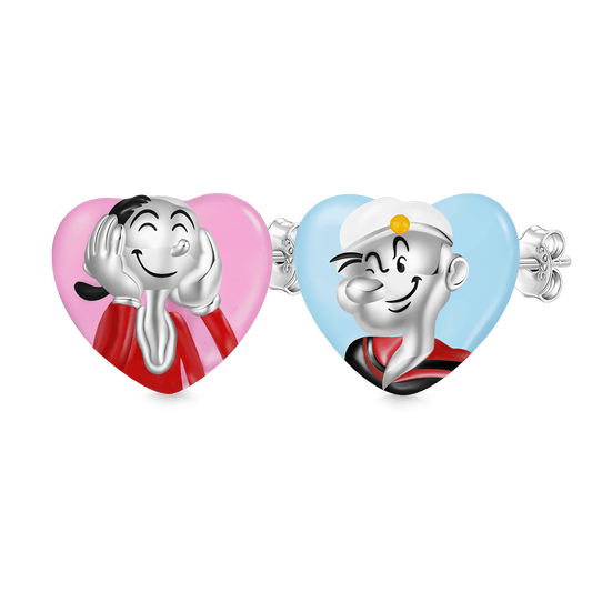 Gnoce Olive & Popeye Love Stud Earrings_1