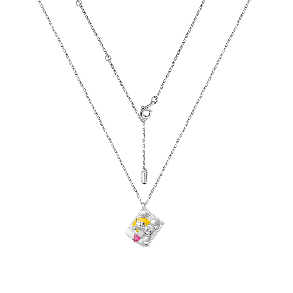 Gnoce Engravable Love Smurfs Necklace_2