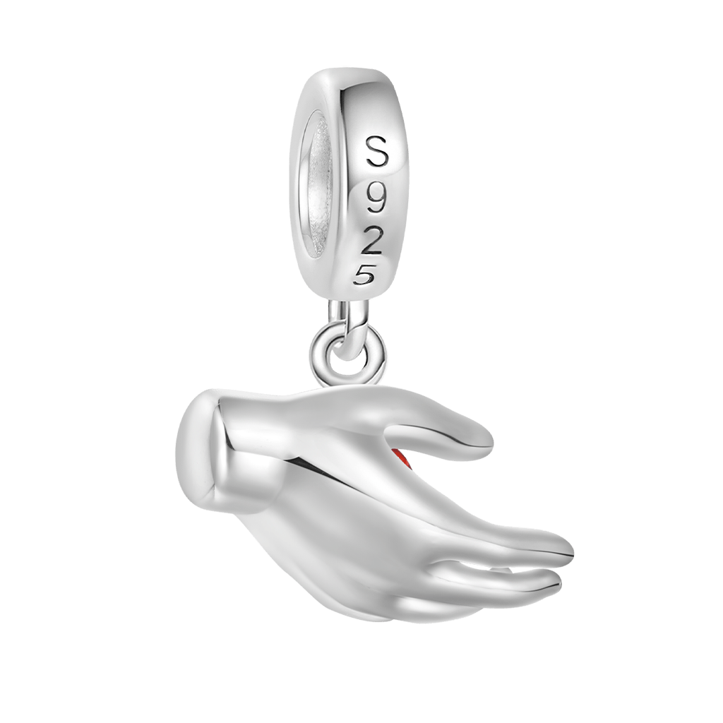 Gnoce Halloween Skull Handshake Combination Double Pendant Dangle Charm_3