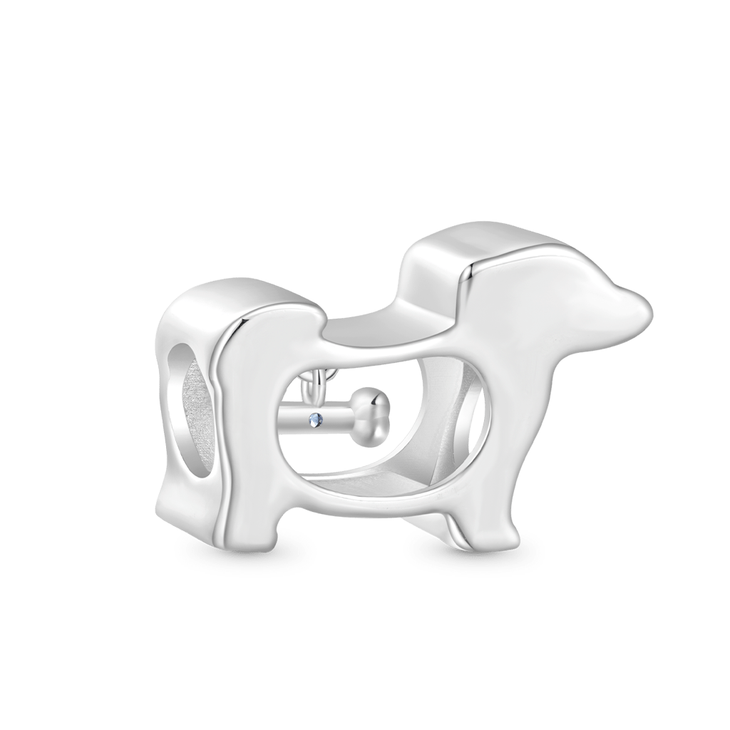 Gnoce Hollow Puppy Bone Birthstone Charm_3