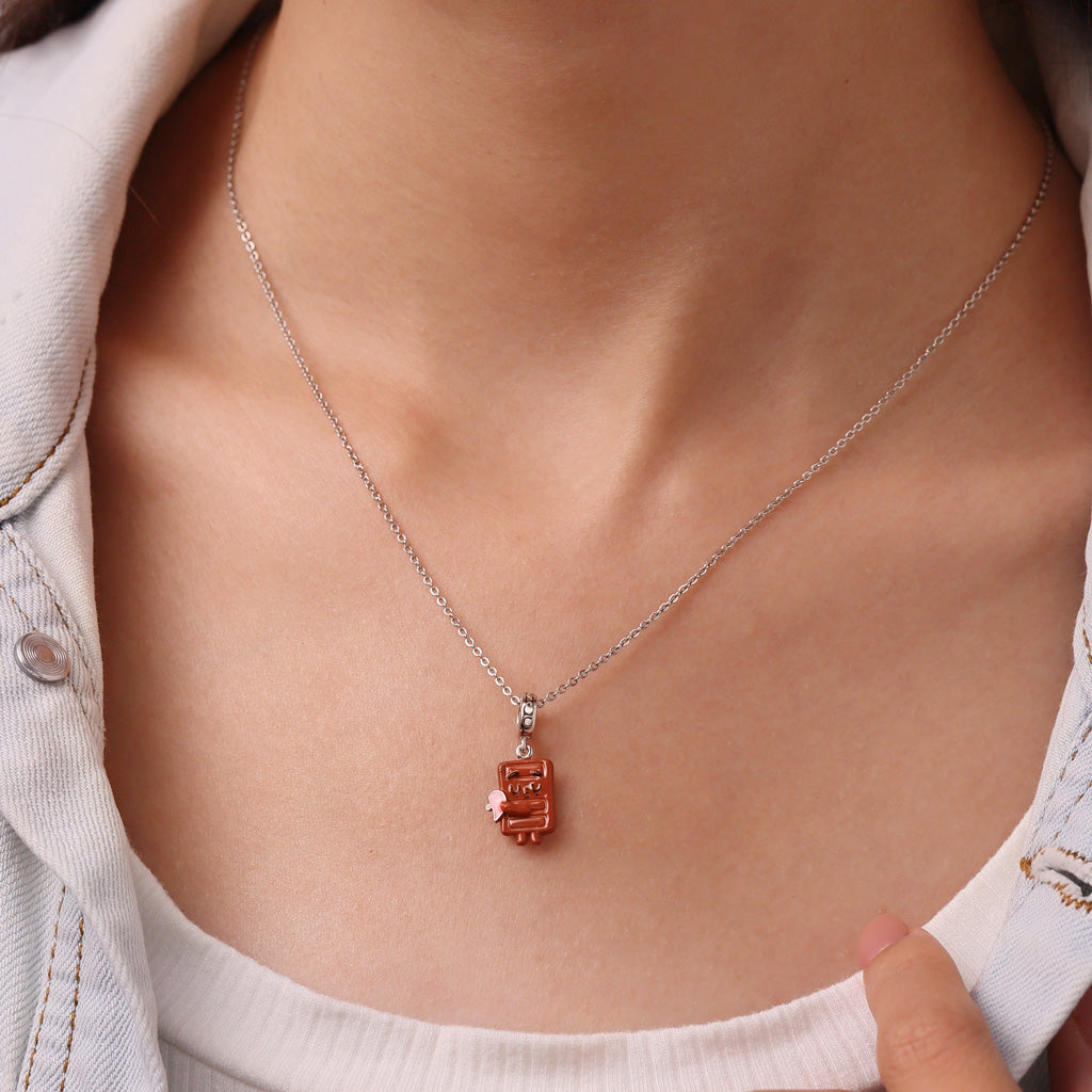 Gnoce Matching Pancake 's Heart  Pendant Dangle Charm_5
