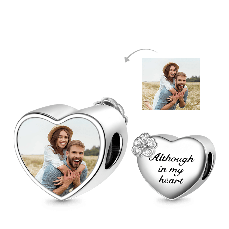 Gnoce "In My Heart" Heart Personalized Photo Charm_1