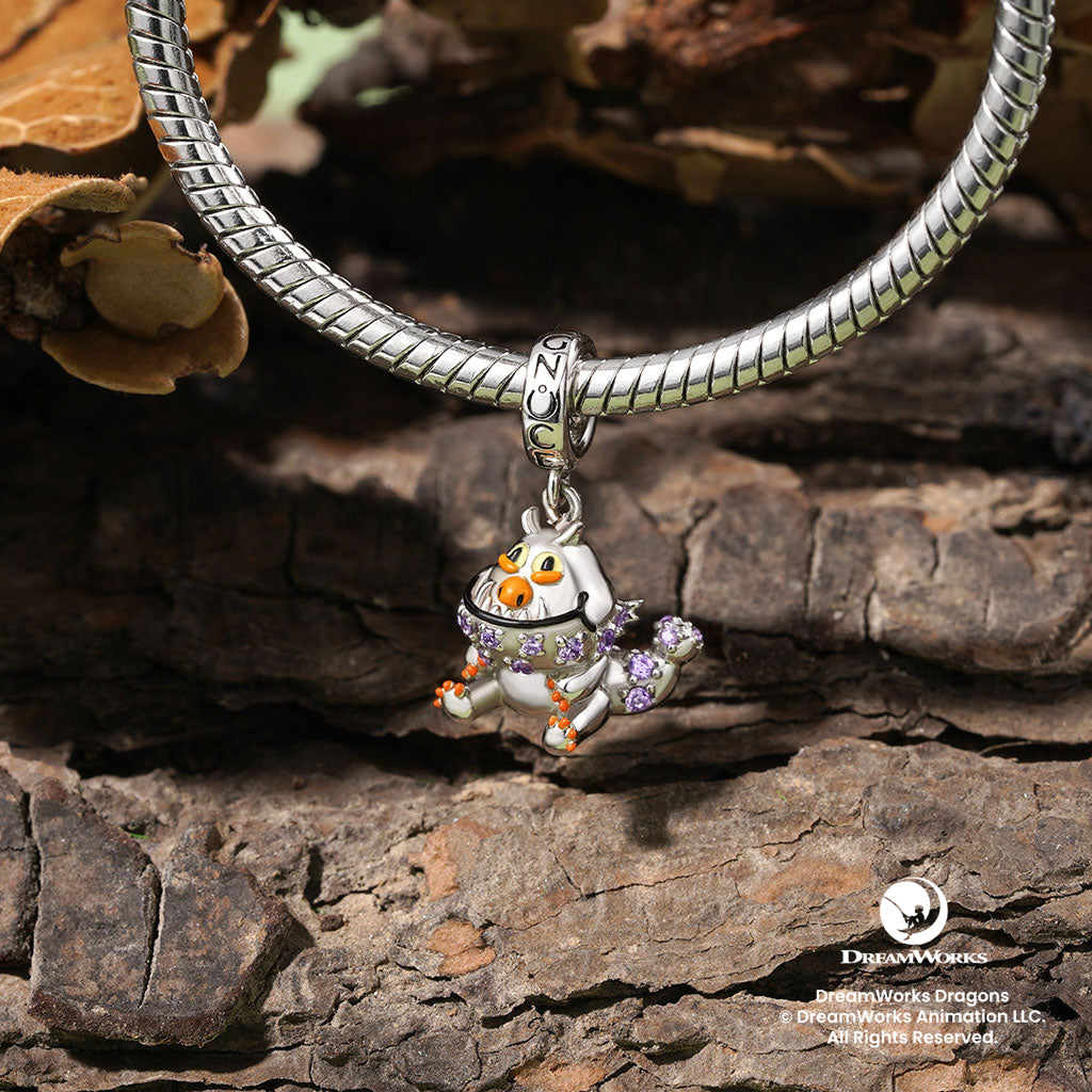 Gnoce Smiling Gronckle Dragon Pendant Dangle Charm_3