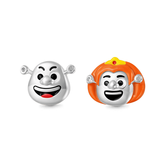 Gnoce Shrek & Fiona Mismatched Stud Earrings_1