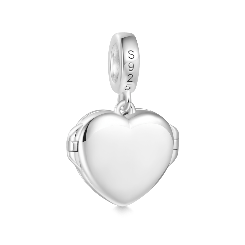 Gnoce Openable Heart Window & Glow-in-the-Dark Galaxy Pendant Dangle Charm_4
