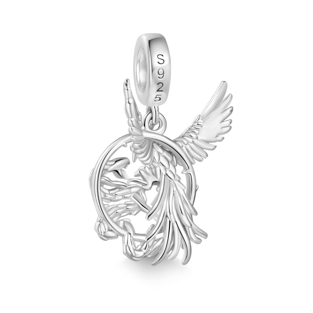 Gnoce Phoenix Snake Catching Pendant Dangle Charm_2