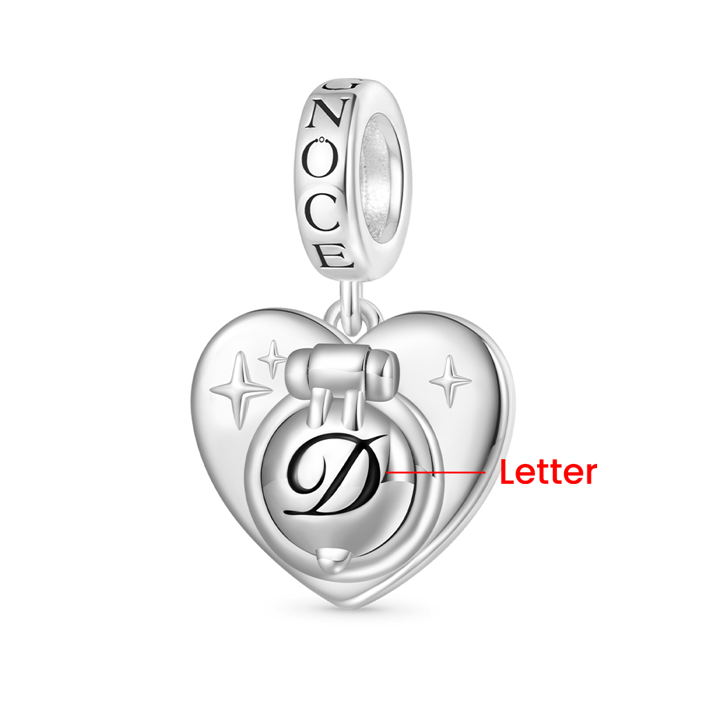 Gnoce Valentine's Day Beating Heart Engravable Pendant Dangle Charm_4
