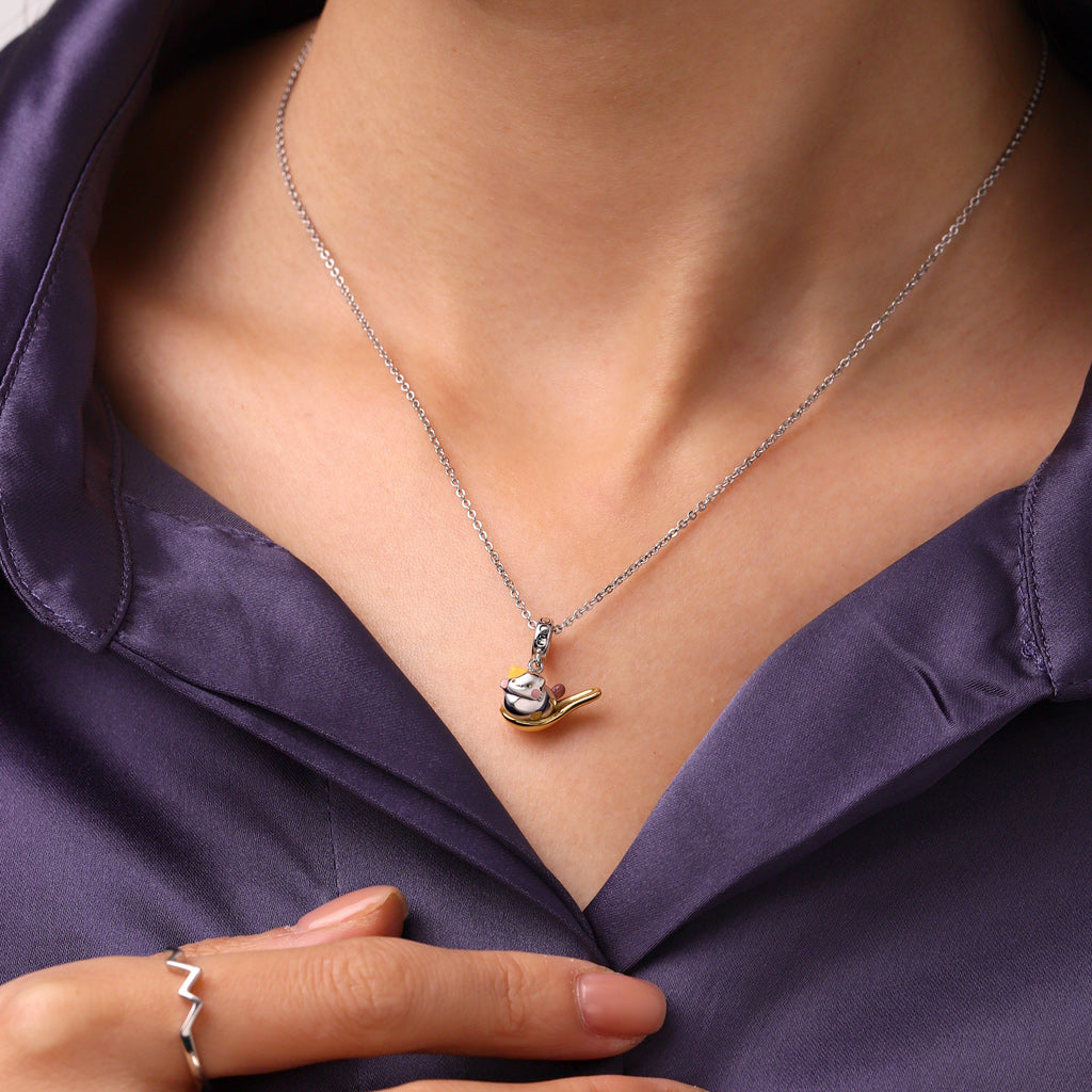 Gnoce Muffin In a Spoon Pendant Dangle Charm_4