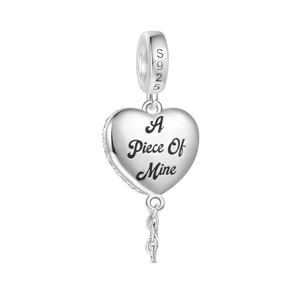 Gnoce Valentine's Day Broken Birthstone Heart Pendant Dangle Charm_3