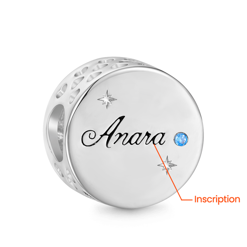 Gnoce Sun Rotating in Crescent Engravable Charm_2