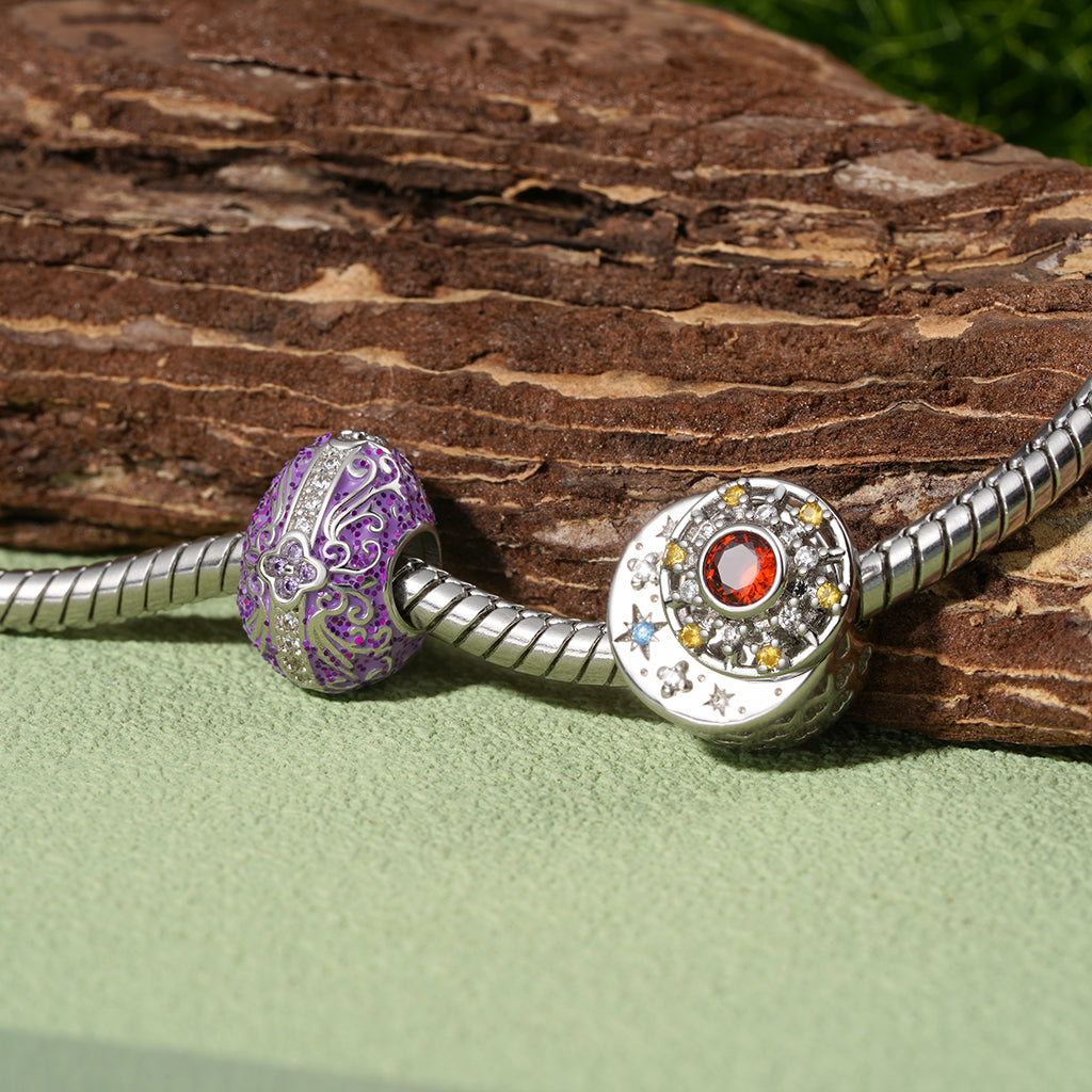 Gnoce Sun Rotating in Crescent Engravable Charm_4