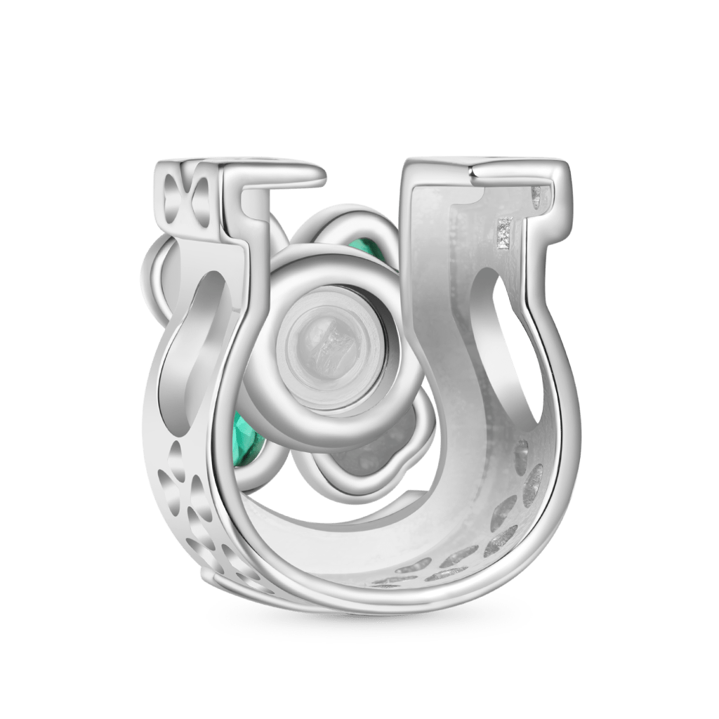 Gnoce St. Patrick's Day Rotating Four Leaf Clover Charm_3