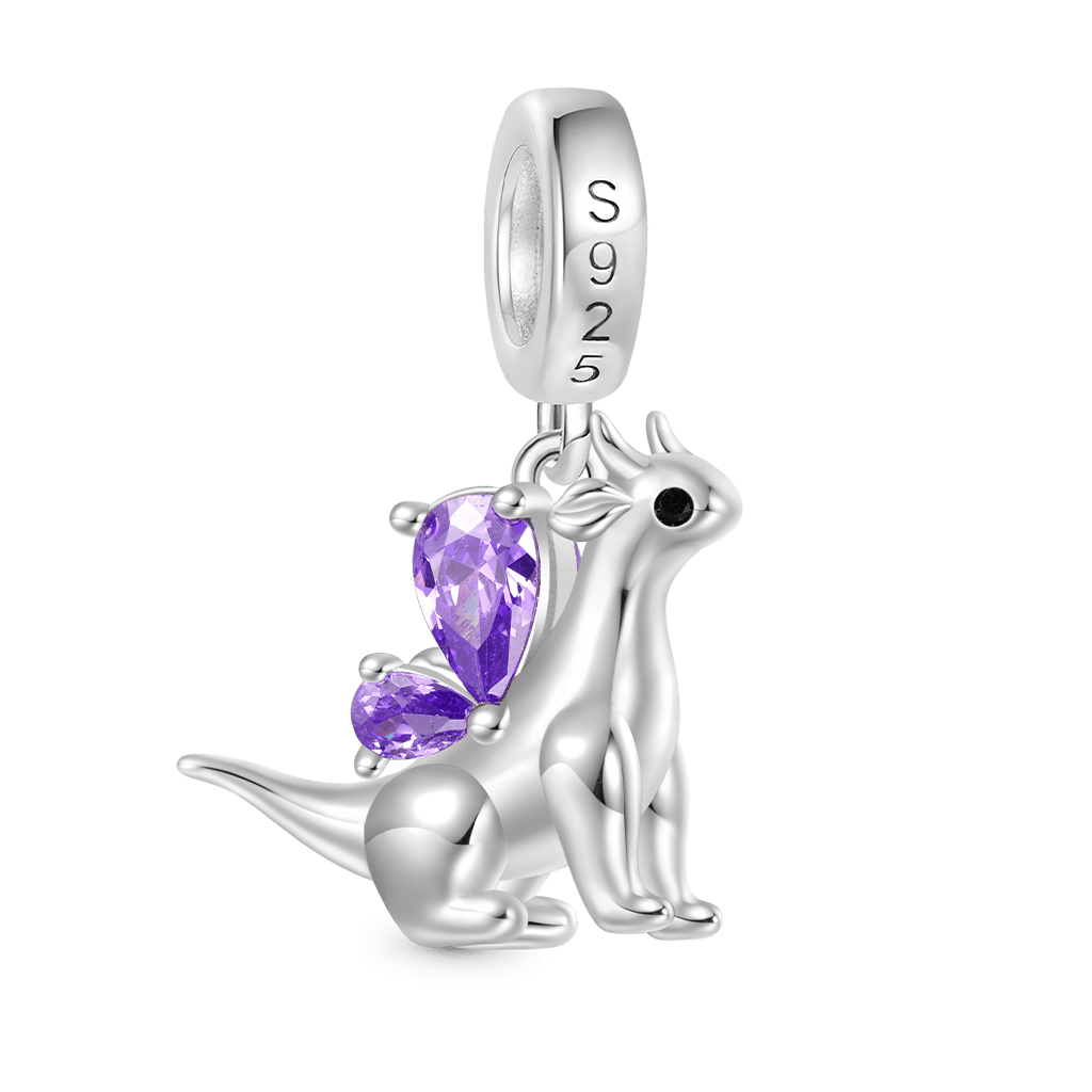 Gnoce Little Flying Dragon Birthstone Pendant Dangle Charm_2