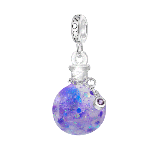 Gnoce Purple Glitter Musical Note Sequin Pendant Dangle Charm_1