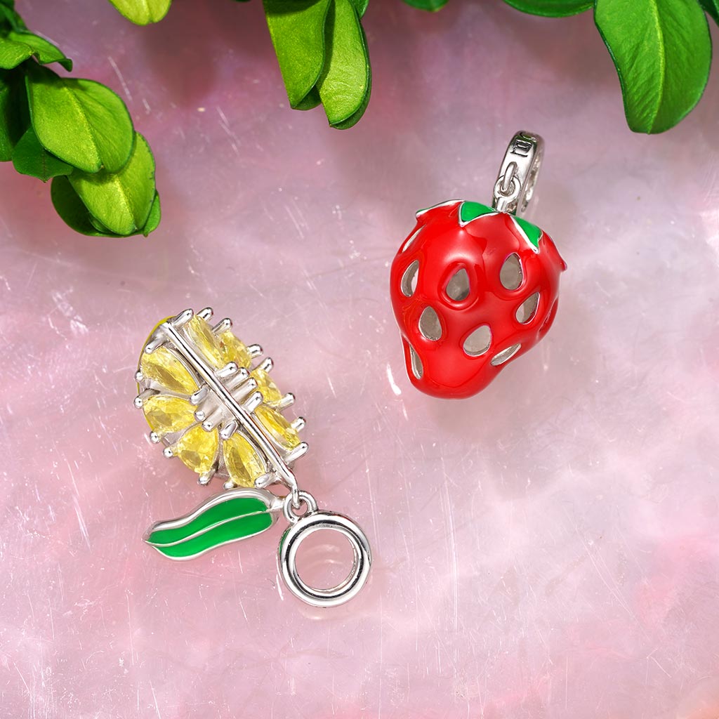 Gnoce Cute Red Strawberry Incense Pendant Dangle Charm_4