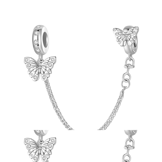 Gnoce Butterfly Safety Chain Charm_1