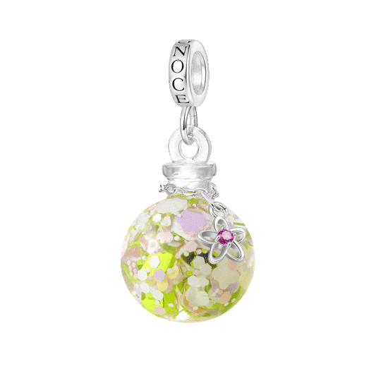 Gnoce Spring Flowers Quicksand Pendant Dangle Charm_1