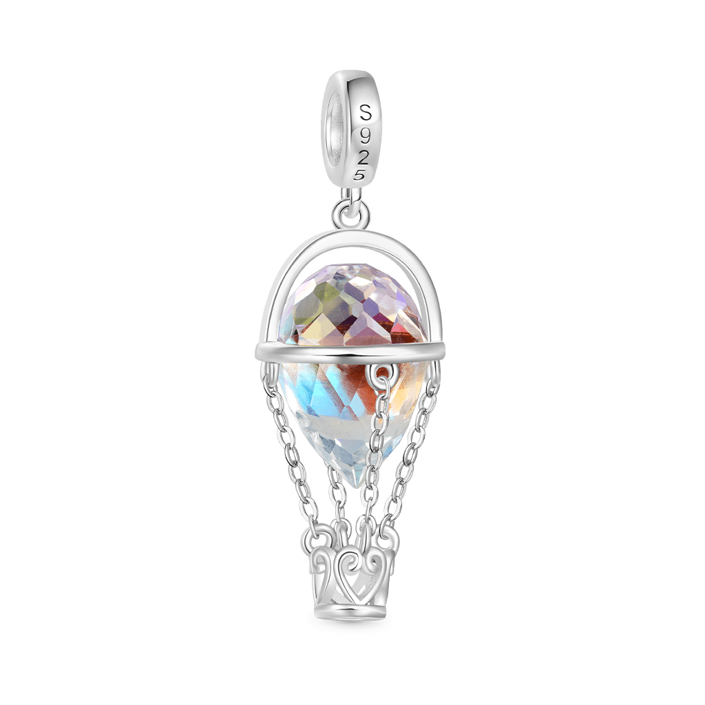 Gnoce Crystal Hot Air Balloon Pendant Dangle Charm_2