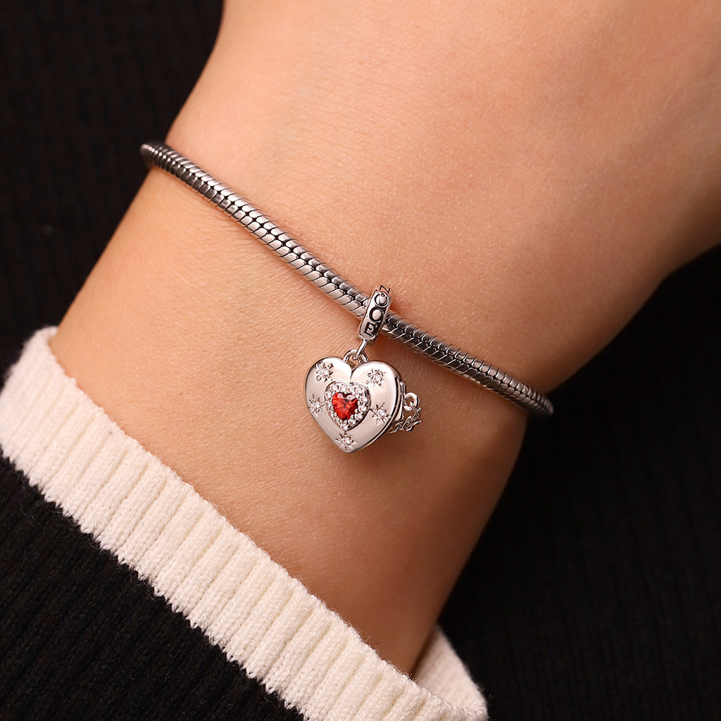 Gnoce Valentine's Day Love Engravable Removable Card Pendant Dangle Charm_7