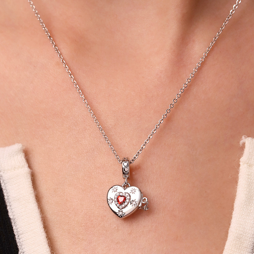 Gnoce Valentine's Day Love Engravable Removable Card Pendant Dangle Charm_6