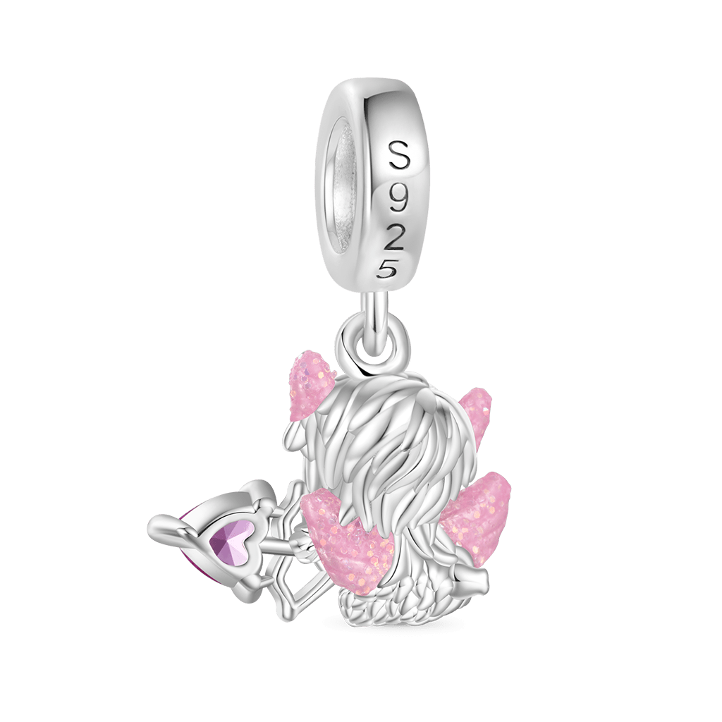Gnoce Valentine's Day Highland Cattle Cupid's Arrow Pendant Dangle Charm_3