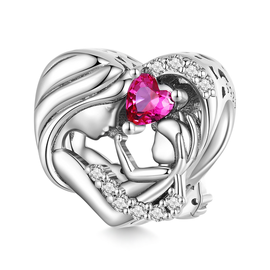 Gnoce Warm Moment Mother Hug Child Heart Charm_1
