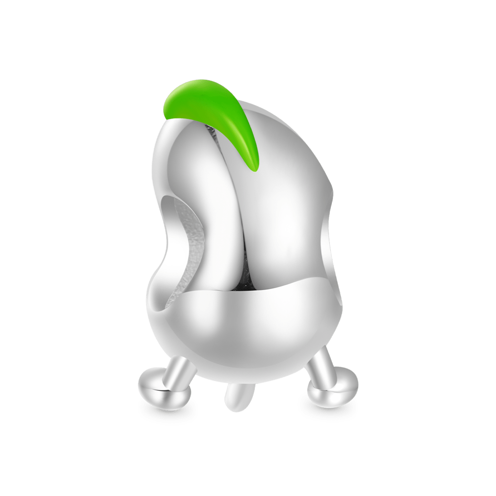 Gnoce Cute Bean Embraces Birthstone Heart Charm_3