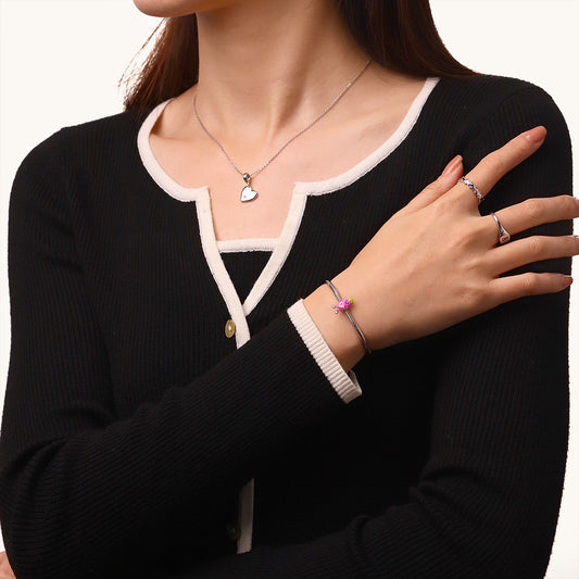 Gnoce Vivacious Vegetable Eggplant Embraces Birthstone Heart Charm_7