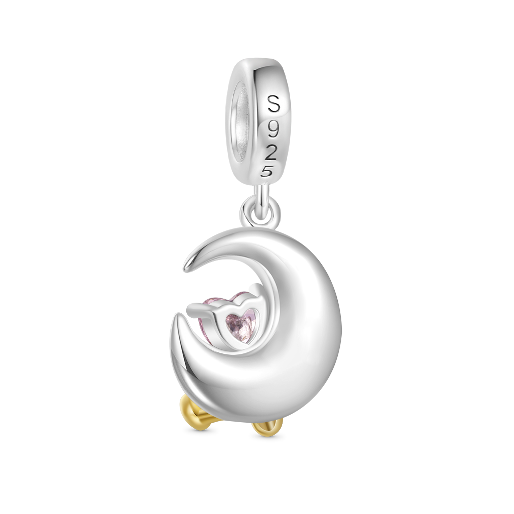 Gnoce Fun Moon Embraces Love Pendant Dangle Charm_2