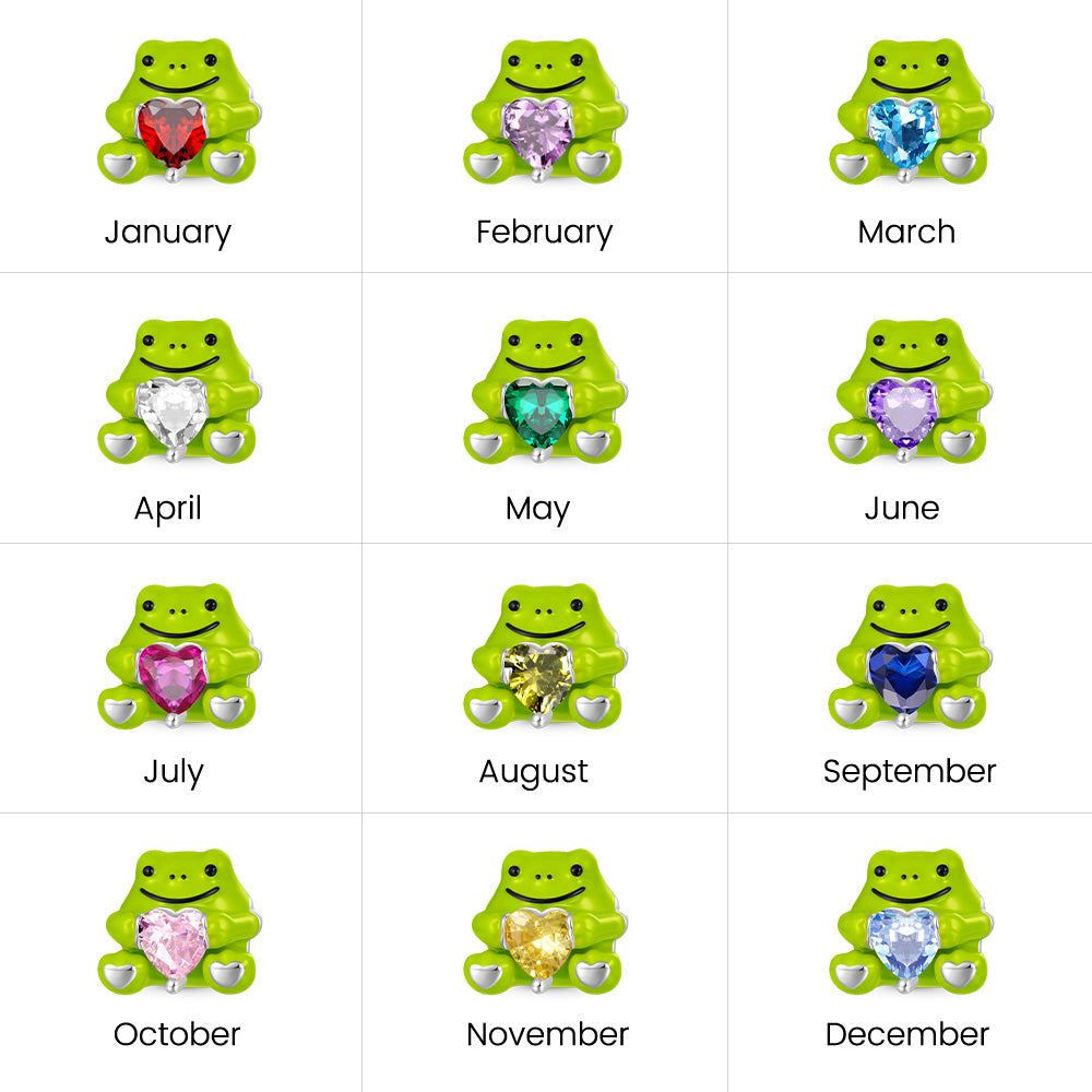 Gnoce Fun Rain Frog Embraces Love Charm_3