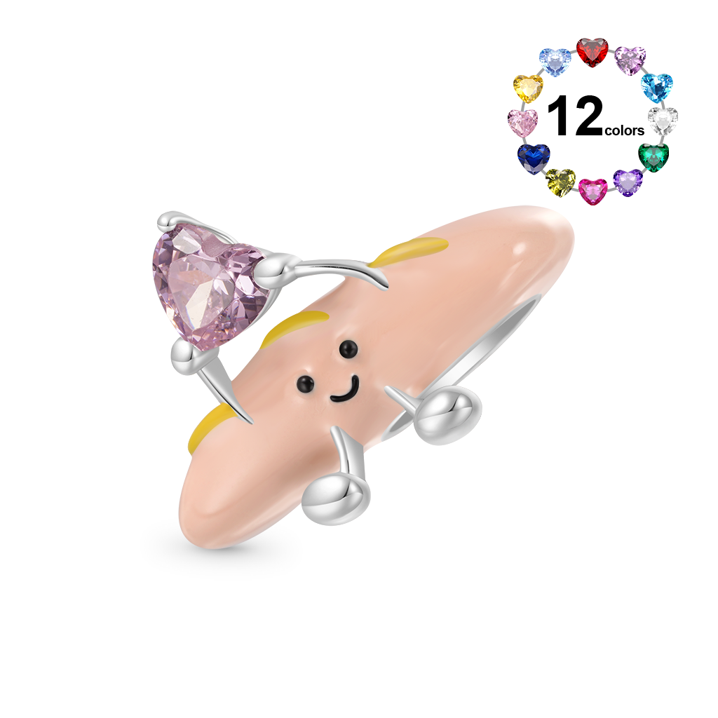Gnoce French Baguette Embraces Love Charm_1