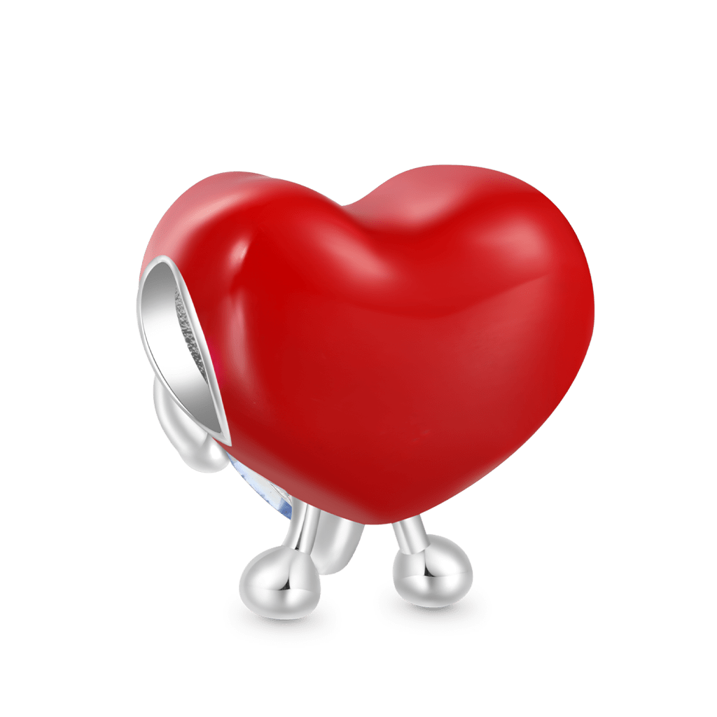 Gnoce Fun Red Heart Embraces Love Charm_2