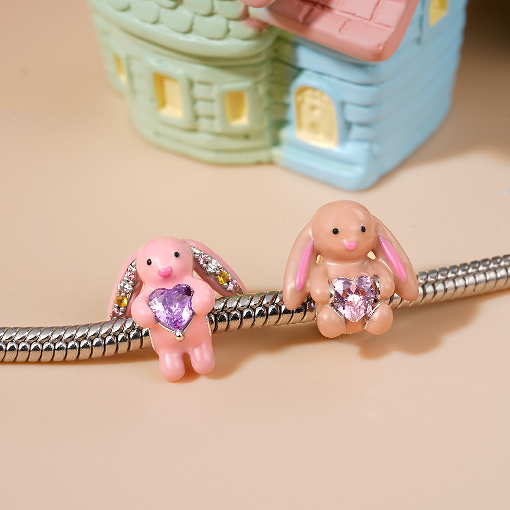 Gnoce Fun Blossom Bunny Embraces Love Charm_6
