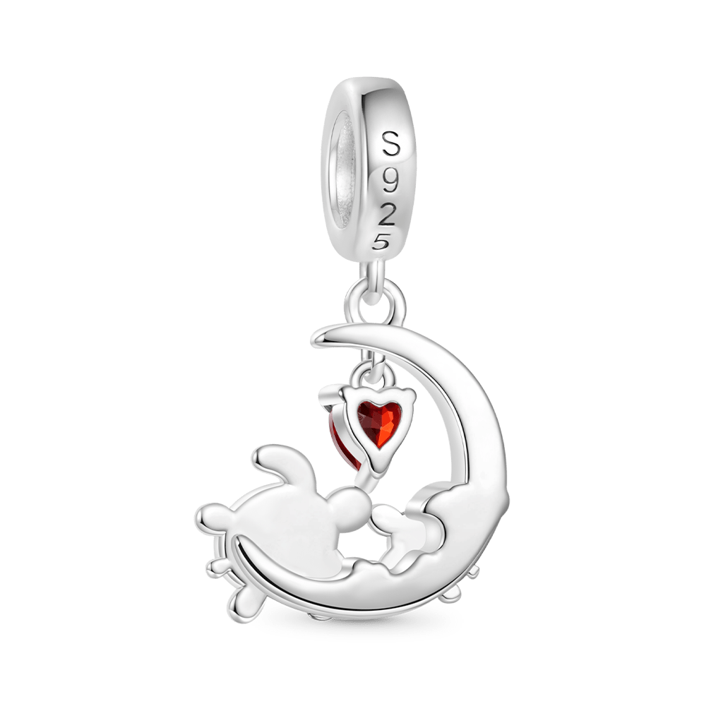 Gnoce Personalized Mother's Day Moon Turtles Pendant Dangle Charm_3