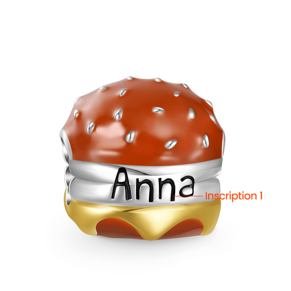 Gnoce Delicious Burger Engravable Charm_2