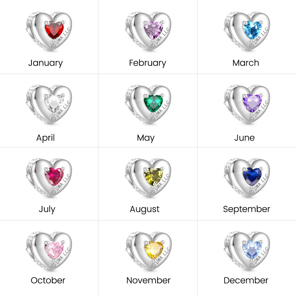 Gnoce Deadly Nadder Heart Birthstone Glow-in-the-Dark Charm_4
